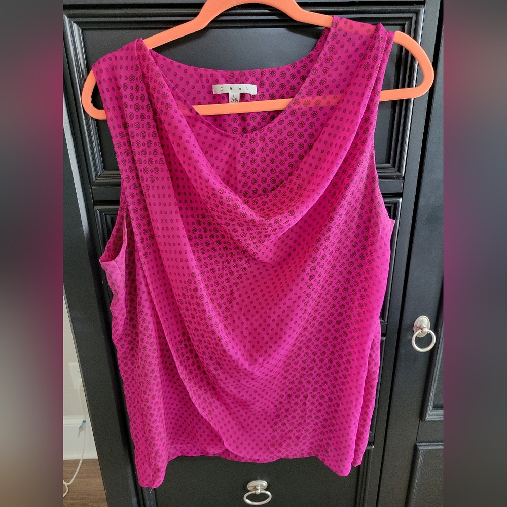 Cabi Pink Sleeveless Top